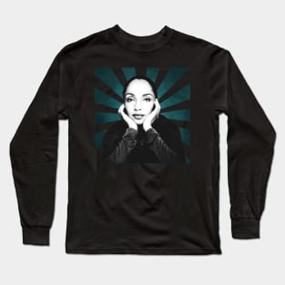 Sade Adu II Retro Pixel II 70s Long Sleeve T-Shirt